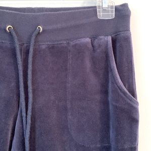 Vintage Blue Velvet Flared Yoga Pants